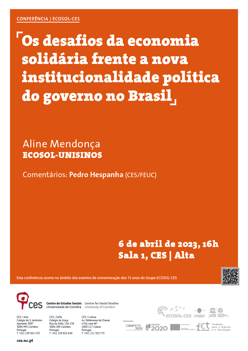 Solidarity economy challenges in face of the new political institutionality of the government in Brazil<span id="edit_42823"><script>$(function() { $('#edit_42823').load( "/myces/user/editobj.php?tipo=evento&id=42823" ); });</script></span>