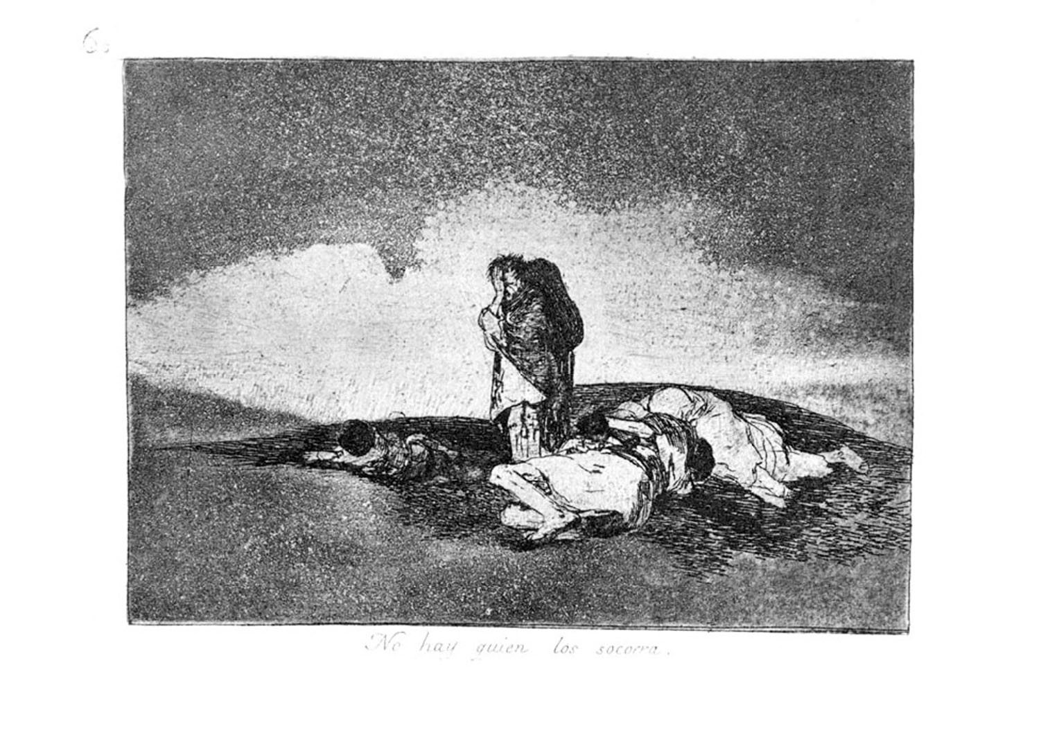  No hay quien los socorra (Los desastres de la guerra, plate No. 60) (1863) de Francisco Goya