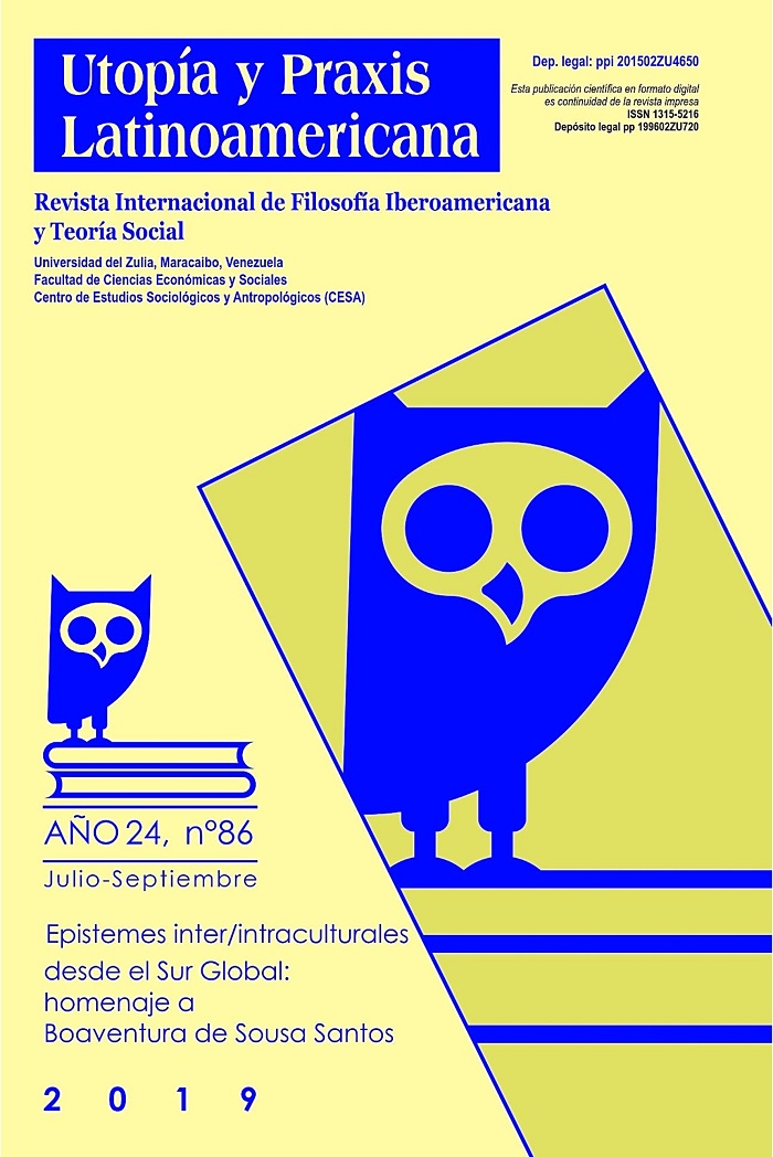 <em>Utopía y Praxis Latinoamericana</em><br />
Epistemes inter/intraculturales desde el Sur Global: homenaje a Boaventura de Sousa Santos