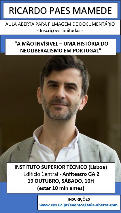 A Mão Invisível - Uma História do Neoliberalismo em Portugal<span id="edit_26744"><script>$(function() { $('#edit_26744').load( "/myces/user/editobj.php?tipo=evento&id=26744" ); });</script></span>