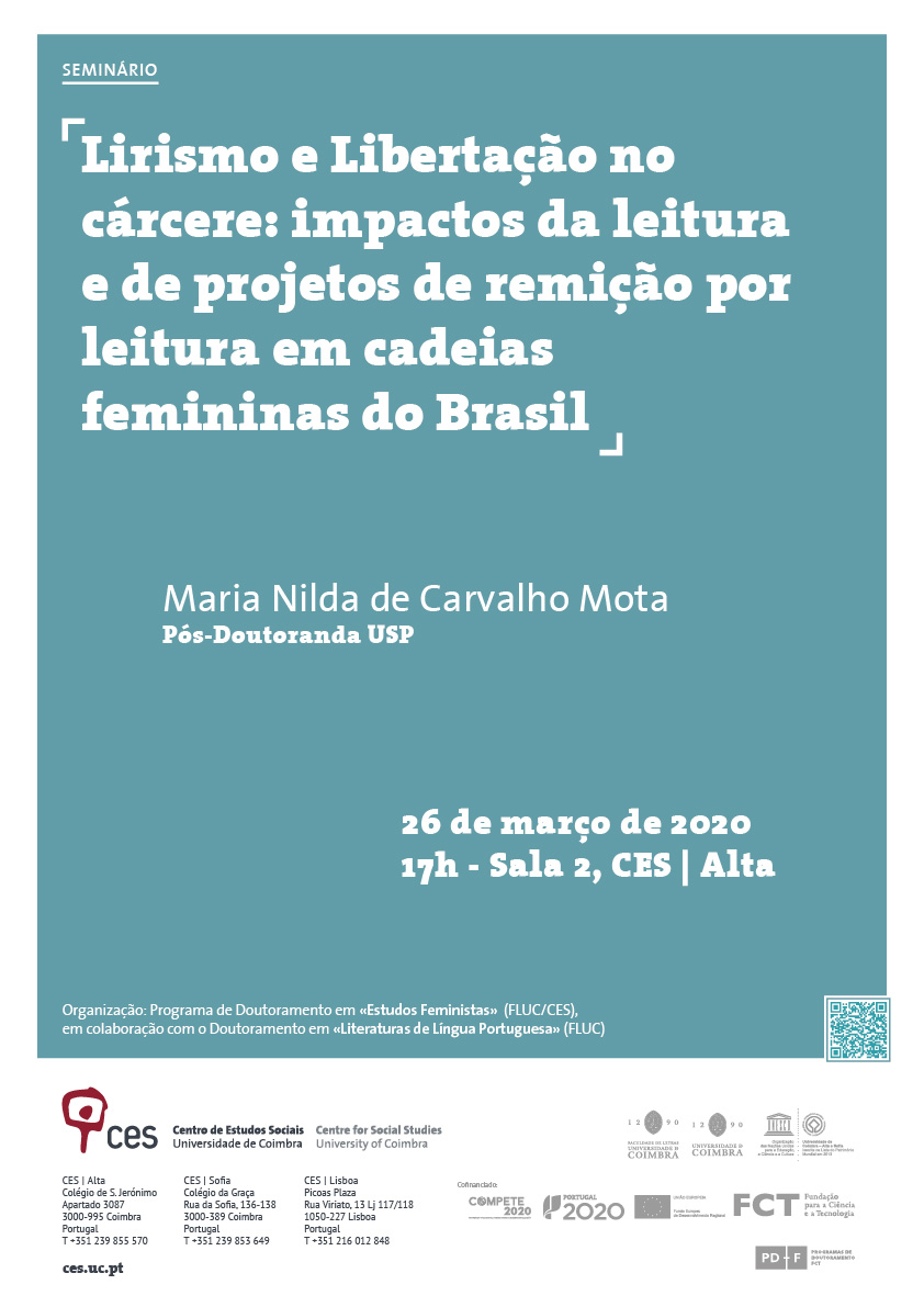 Lirismo e Libertação no cárcere: impactos da leitura e de projetos de remição por leitura em cadeias femininas do Brasil.<span id="edit_28279"><script>$(function() { $('#edit_28279').load( "/myces/user/editobj.php?tipo=evento&id=28279" ); });</script></span>