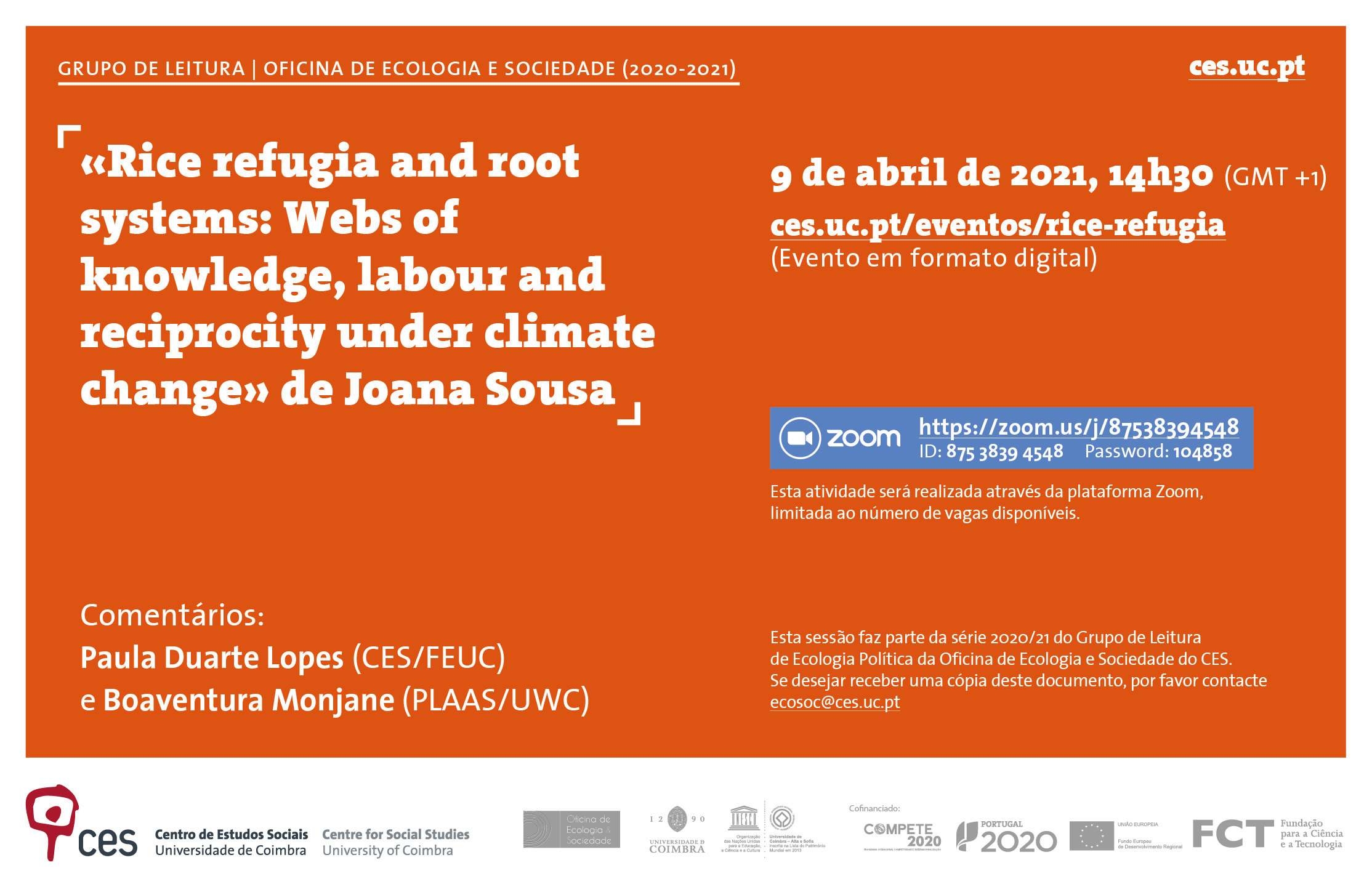 «Rice refugia and root systems: Webs of knowledge, labour and reciprocity under climate change» by Joana Sousa<span id="edit_31779"><script>$(function() { $('#edit_31779').load( "/myces/user/editobj.php?tipo=evento&id=31779" ); });</script></span>