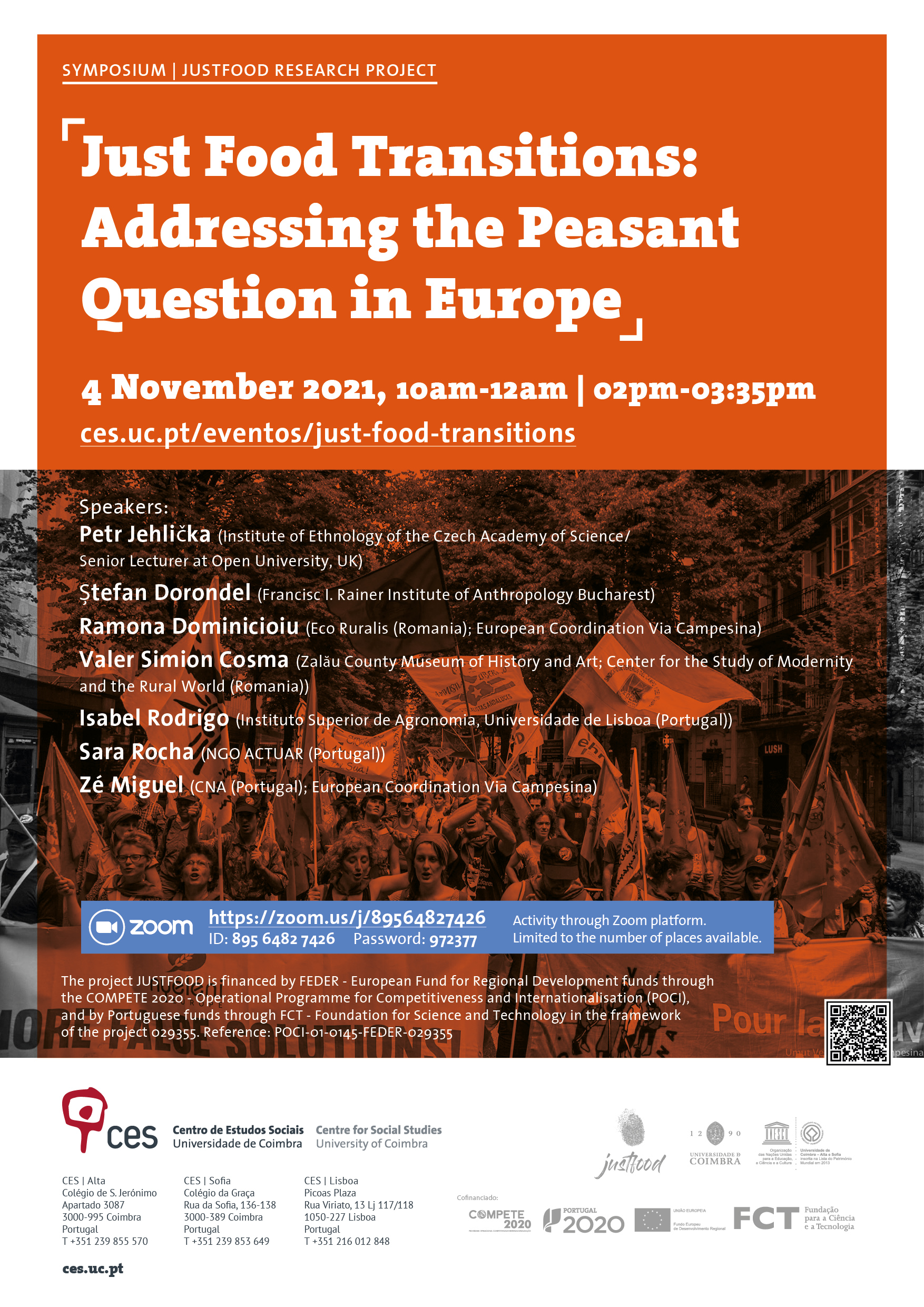 Just Food Transitions: Addressing the Peasant Question in Europe<span id="edit_34372"><script>$(function() { $('#edit_34372').load( "/myces/user/editobj.php?tipo=evento&id=34372" ); });</script></span>
