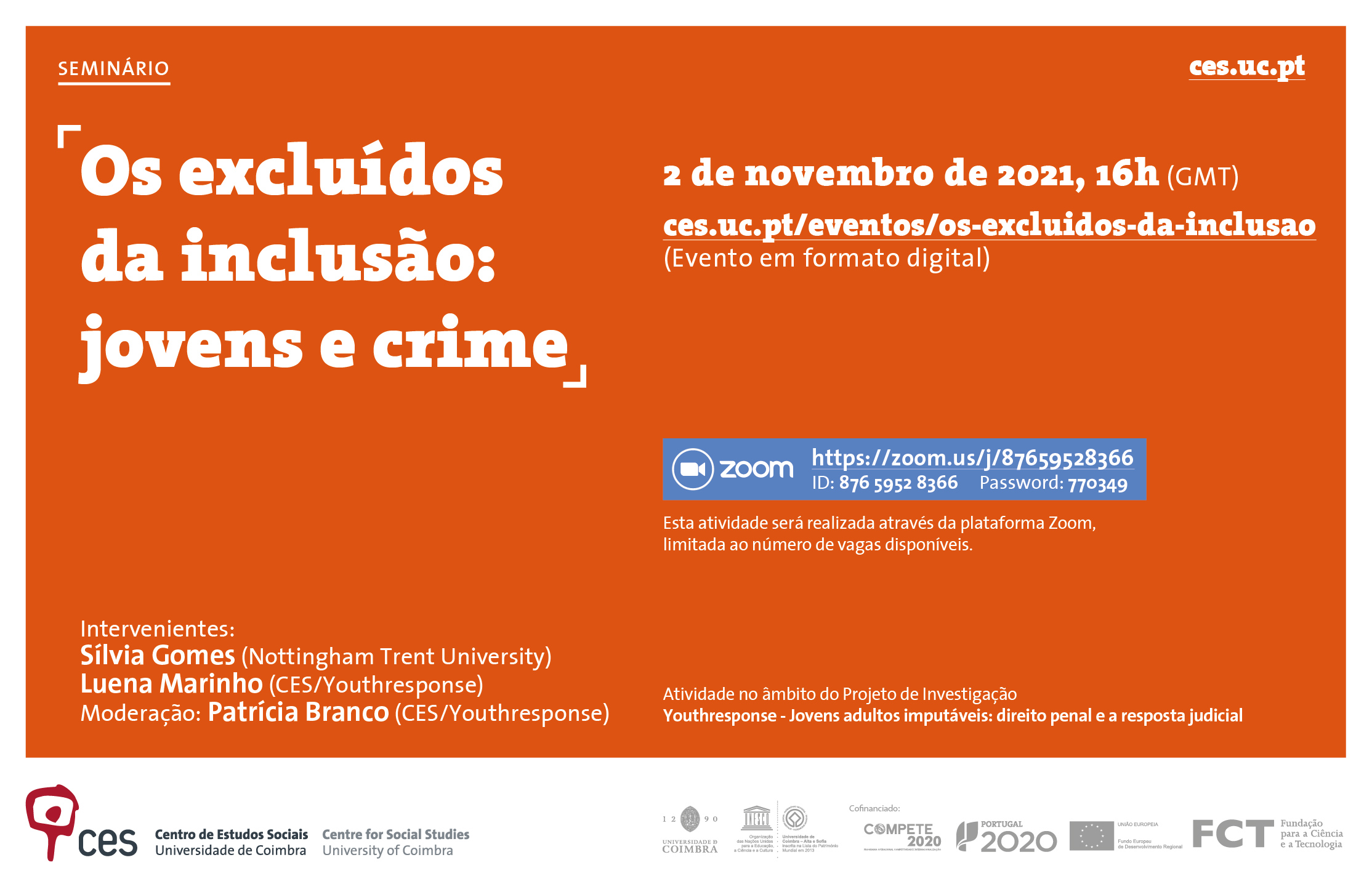 Os excluídos da inclusão: jovens e crime<span id="edit_35527"><script>$(function() { $('#edit_35527').load( "/myces/user/editobj.php?tipo=evento&id=35527" ); });</script></span>