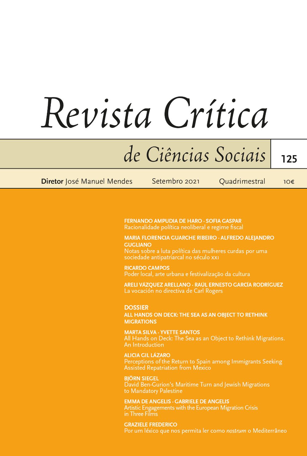 Revista Crítica de Ciências Sociais n.º 125
