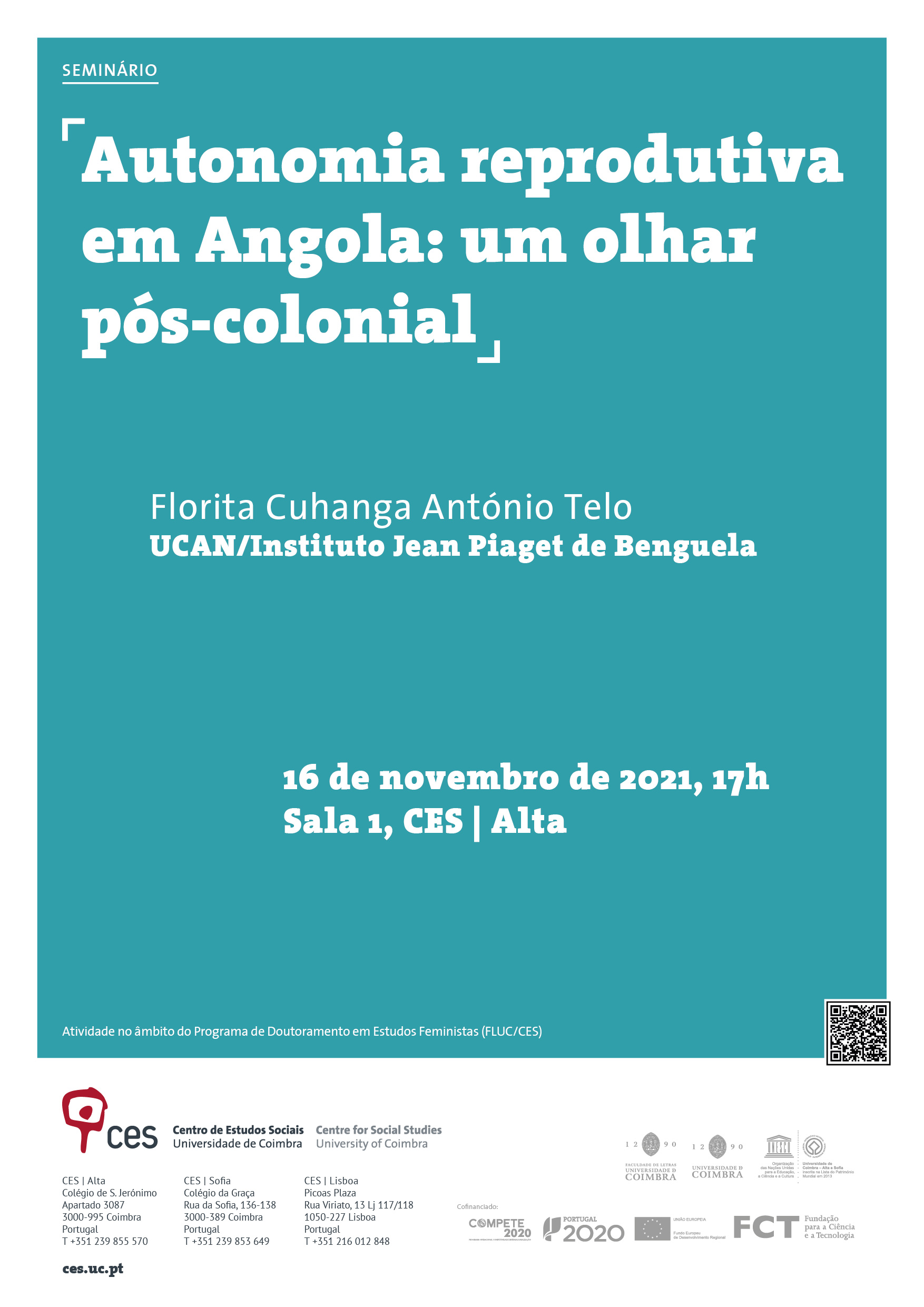 Reproductive Autonomy in Angola: a post-colonial view<span id="edit_36127"><script>$(function() { $('#edit_36127').load( "/myces/user/editobj.php?tipo=evento&id=36127" ); });</script></span>