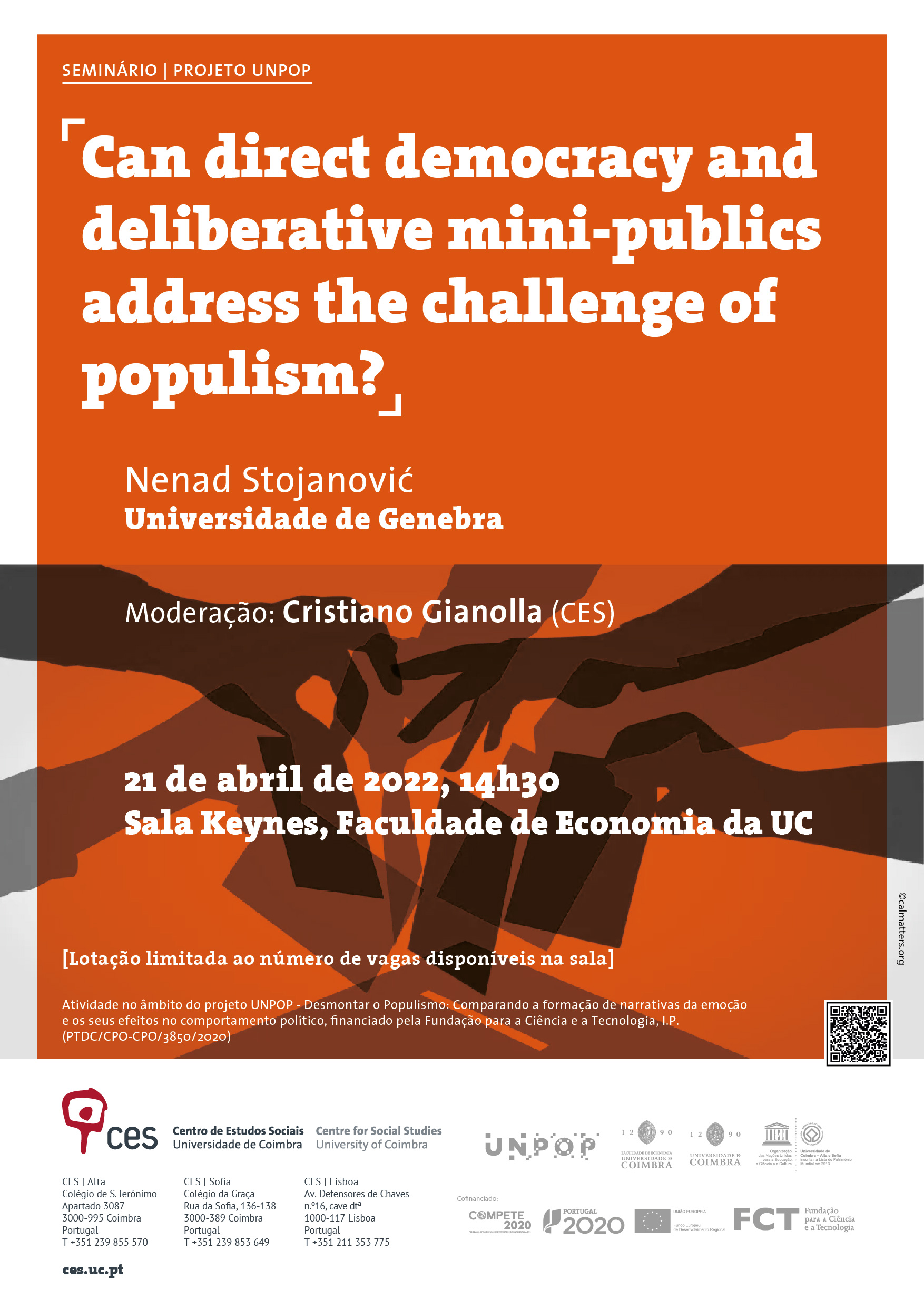 Can direct democracy and deliberative mini-publics address the challenge of populism?<span id="edit_37634"><script>$(function() { $('#edit_37634').load( "/myces/user/editobj.php?tipo=evento&id=37634" ); });</script></span>