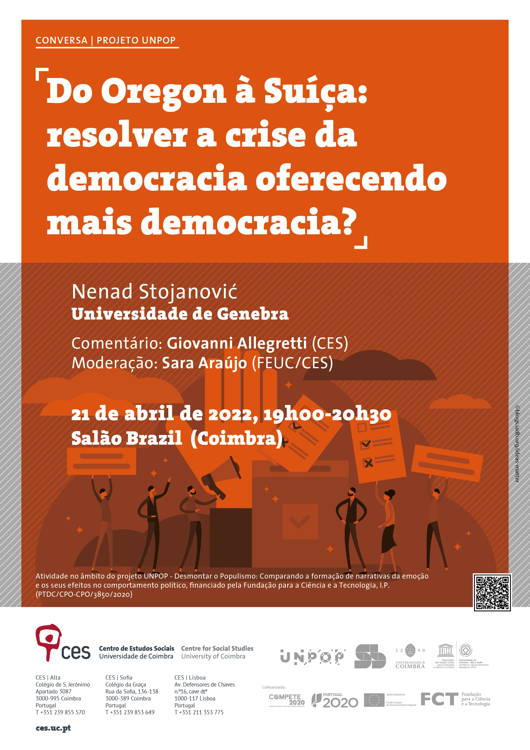 Do Oregon à Suíça: resolver a crise da democracia oferecendo mais democracia?<span id="edit_37790"><script>$(function() { $('#edit_37790').load( "/myces/user/editobj.php?tipo=evento&id=37790" ); });</script></span>