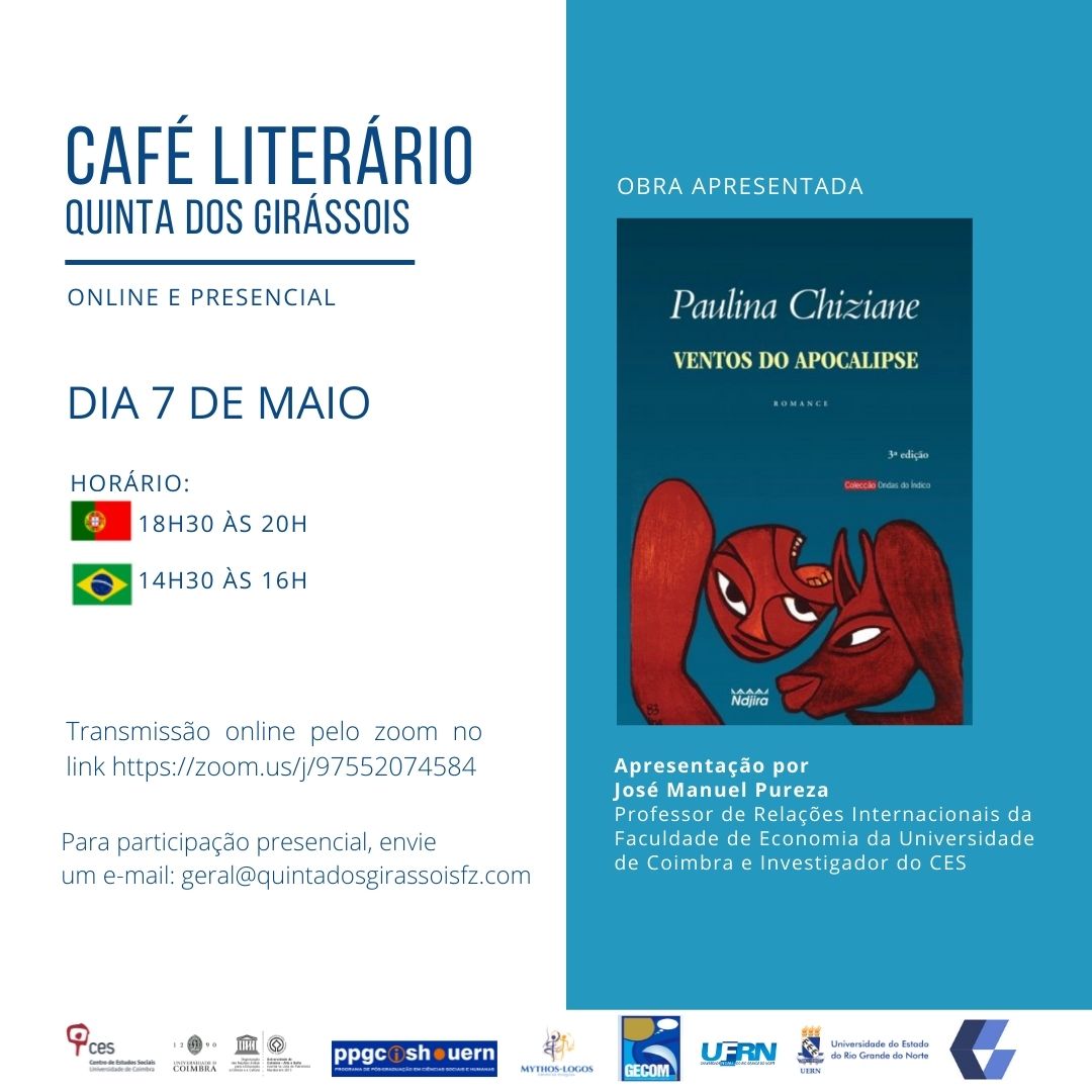 Presentation of <em>Ventos do Apocalipse</em> by Paulina Chiziane<span id="edit_38614"><script>$(function() { $('#edit_38614').load( "/myces/user/editobj.php?tipo=evento&id=38614" ); });</script></span>