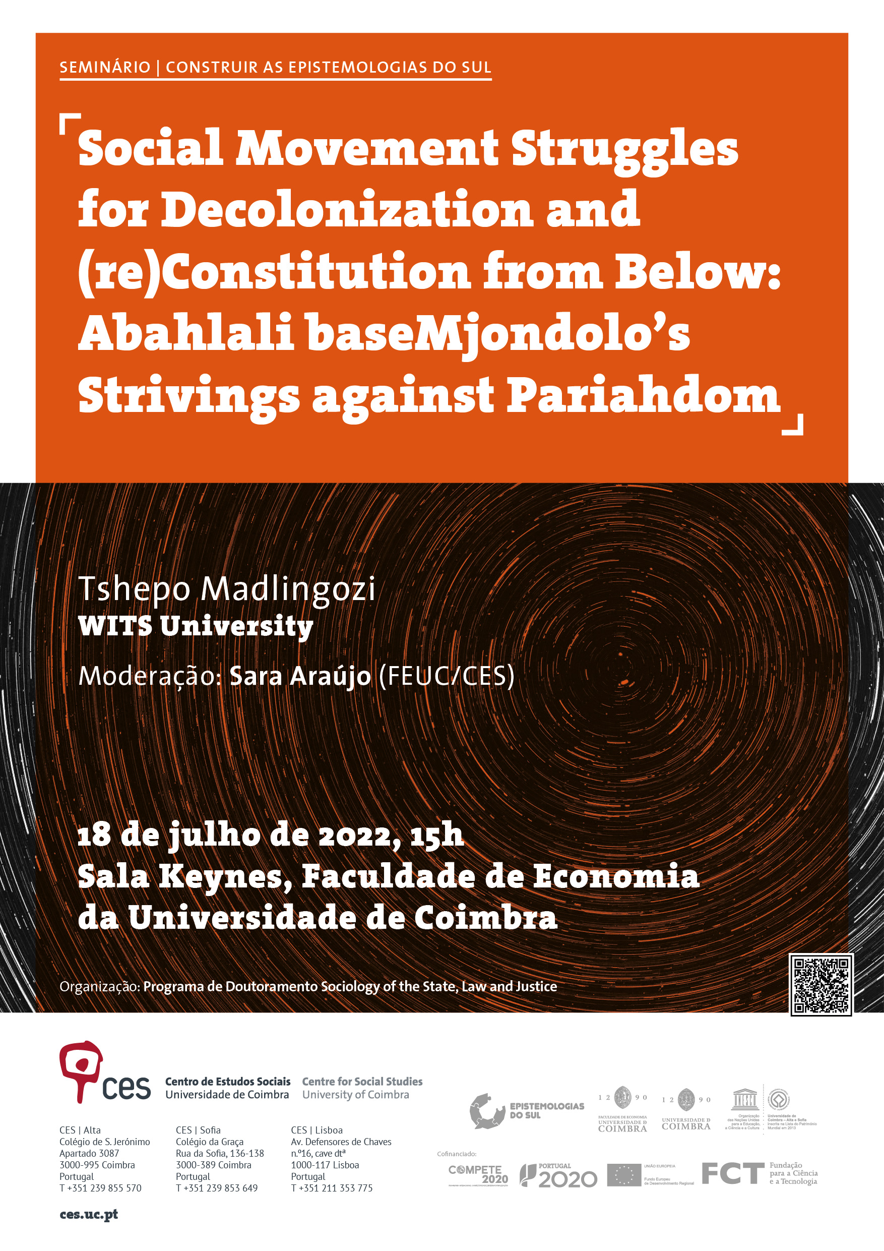 Social Movement Struggles for Decolonization and (re)Constitution from Below: Abahlali baseMjondolo’s Strivings against Pariahdom<span id="edit_38963"><script>$(function() { $('#edit_38963').load( "/myces/user/editobj.php?tipo=evento&id=38963" ); });</script></span>