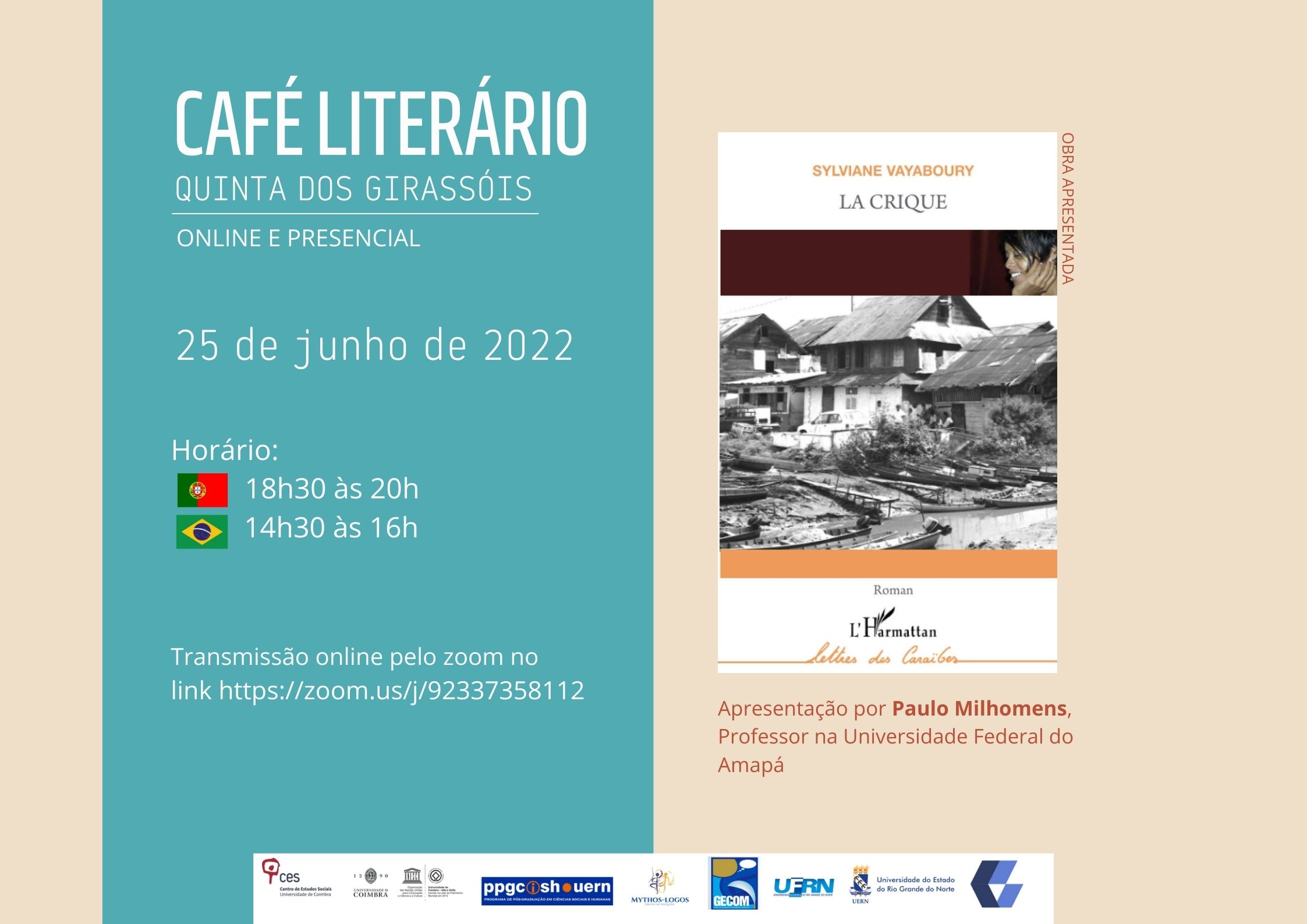 Apresentação de <em>La Crique</em> de Sylviane Vayaboury <span id="edit_39204"><script>$(function() { $('#edit_39204').load( "/myces/user/editobj.php?tipo=evento&id=39204" ); });</script></span>