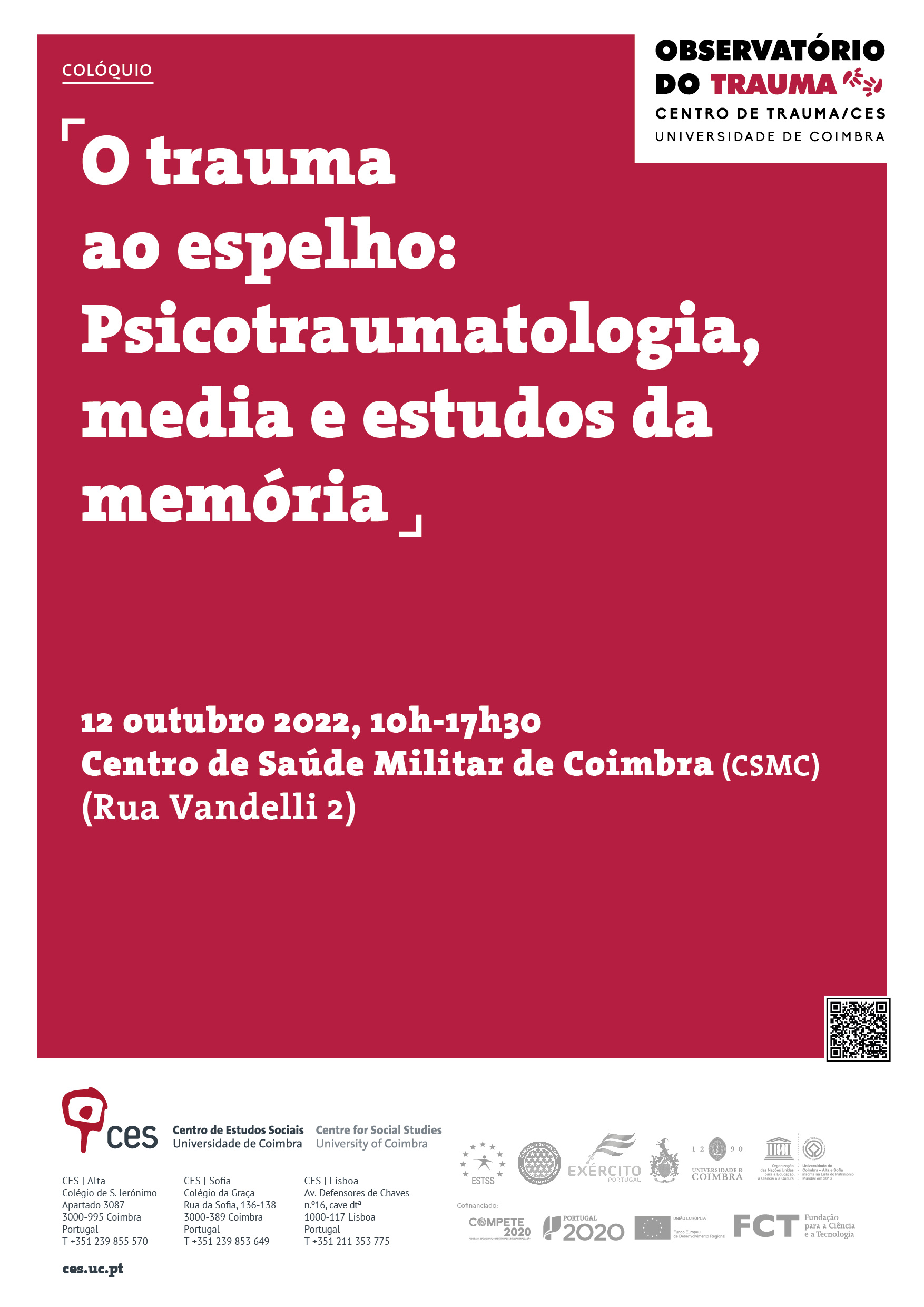 Trauma in the mirror: Psychotraumatology, media and memory studies<span id="edit_40167"><script>$(function() { $('#edit_40167').load( "/myces/user/editobj.php?tipo=evento&id=40167" ); });</script></span>