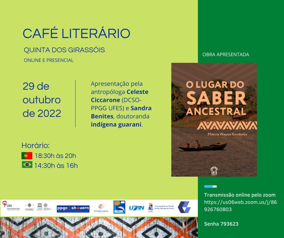 Presentation of <em>O Lugar do Saber Ancestral</em> by Marcia Wayna Kambeba<span id="edit_40721"><script>$(function() { $('#edit_40721').load( "/myces/user/editobj.php?tipo=evento&id=40721" ); });</script></span>
