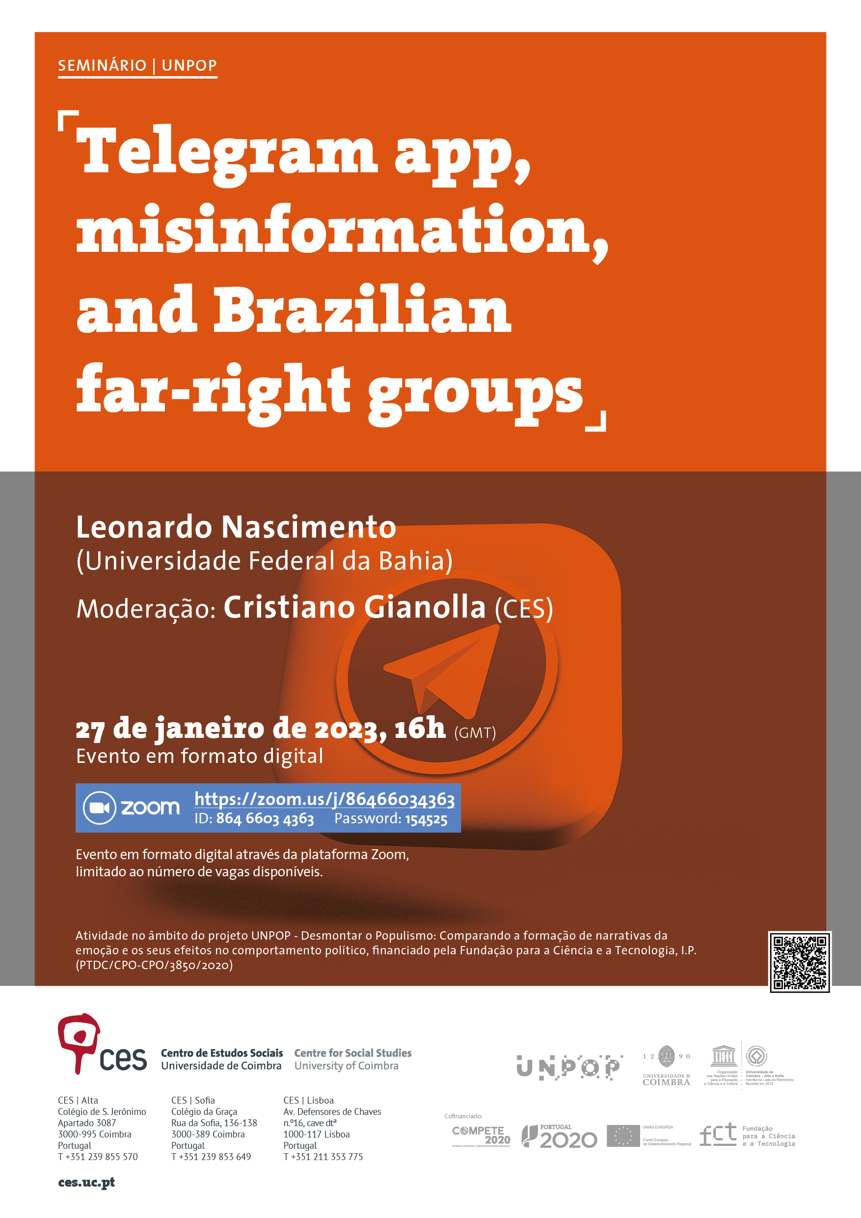 Telegram app, misinformation, and Brazilian far-right groups<span id="edit_41621"><script>$(function() { $('#edit_41621').load( "/myces/user/editobj.php?tipo=evento&id=41621" ); });</script></span>