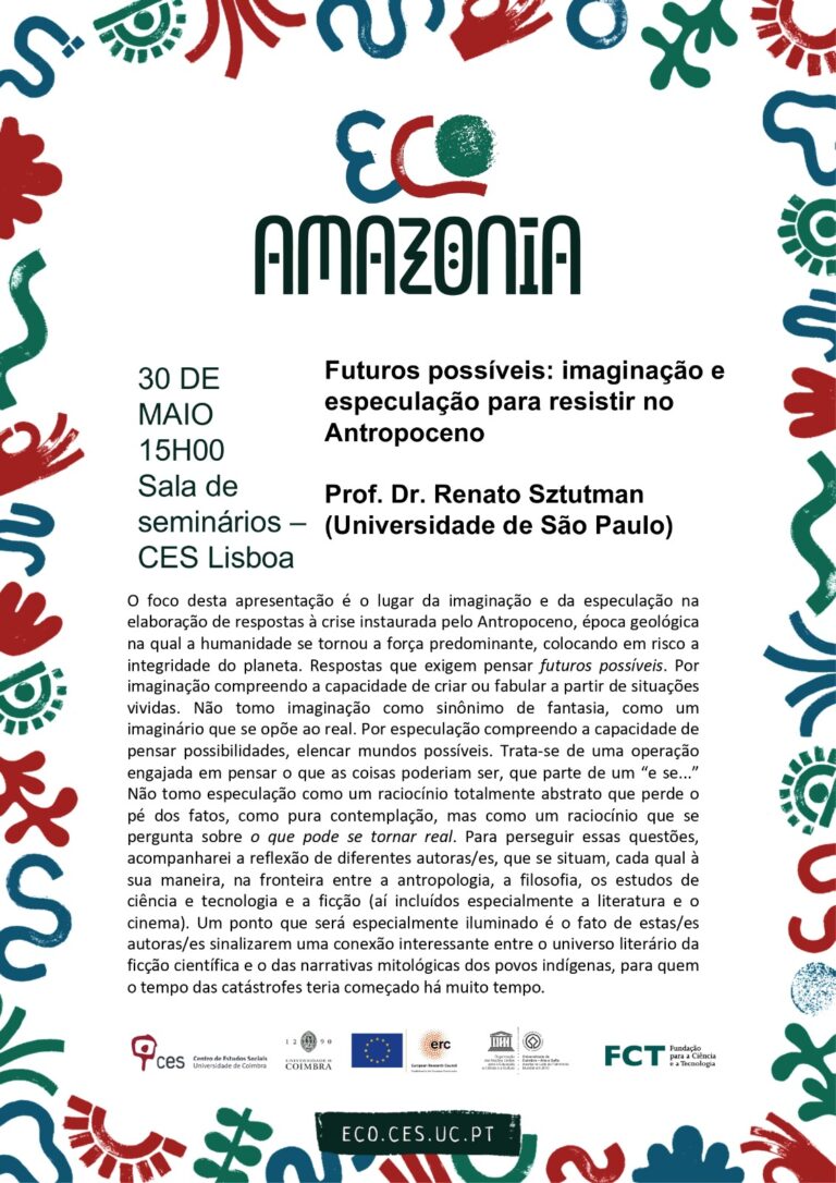 Possible futures: imagination and speculation for resisting in the Anthropocene <span id="edit_43167"><script>$(function() { $('#edit_43167').load( "/myces/user/editobj.php?tipo=evento&id=43167" ); });</script></span>