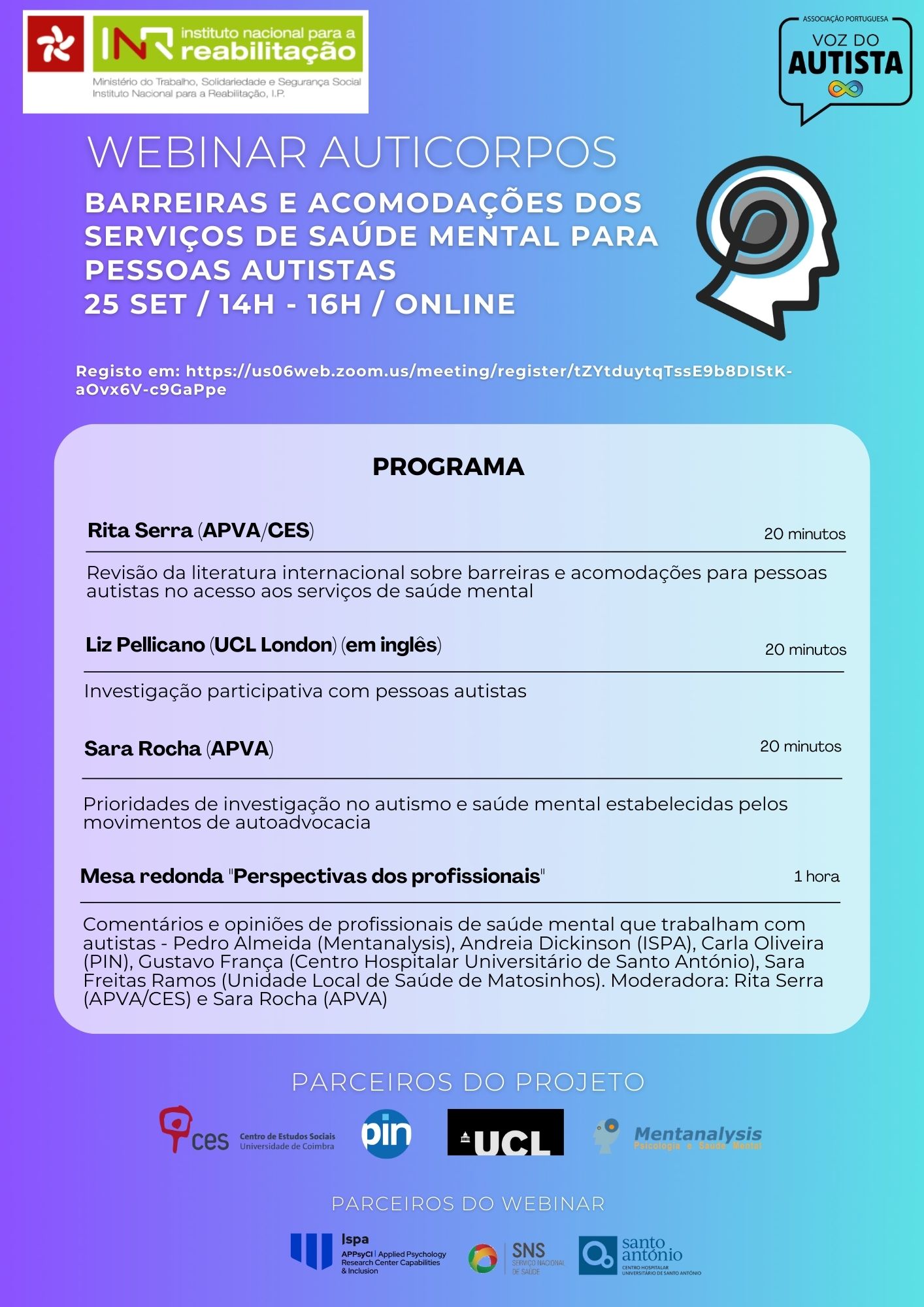 Barreiras e acomodações dos serviços de saúde mental para pessoas autistas <span id="edit_43912"><script>$(function() { $('#edit_43912').load( "/myces/user/editobj.php?tipo=evento&id=43912" ); });</script></span>