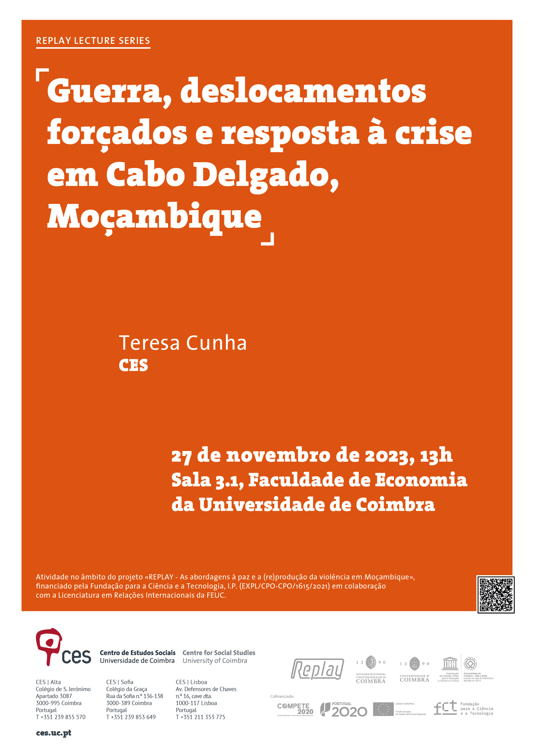 War, forced displacements and crisis response in Cabo Delgado, Mozambique<br />
	 <span id="edit_44626"><script>$(function() { $('#edit_44626').load( "/myces/user/editobj.php?tipo=evento&id=44626" ); });</script></span>