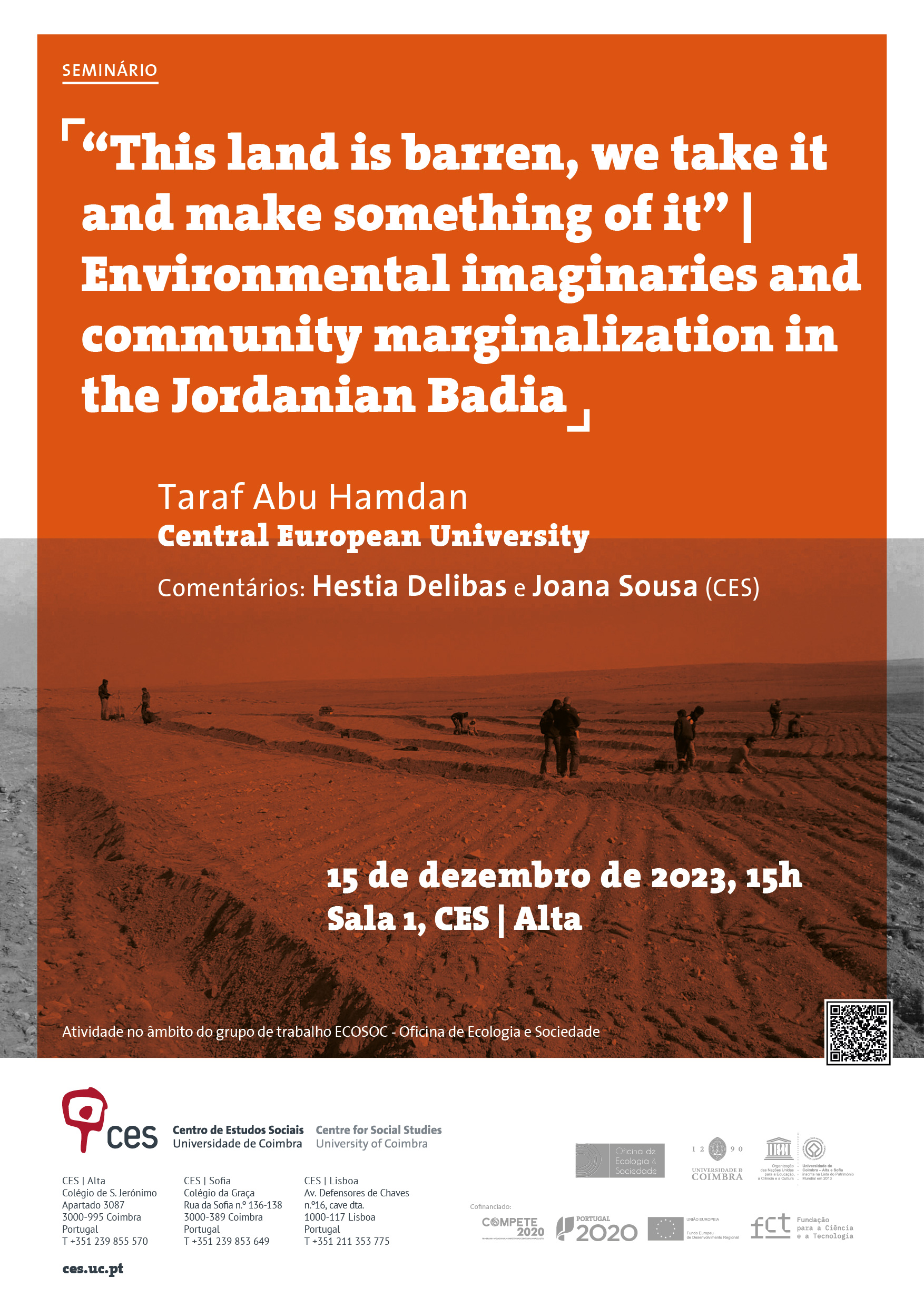 “This land is barren, we take it and make something of it” | Environmental imaginaries and community marginalization in the Jordanian Badia <span id="edit_44686"><script>$(function() { $('#edit_44686').load( "/myces/user/editobj.php?tipo=evento&id=44686" ); });</script></span>
