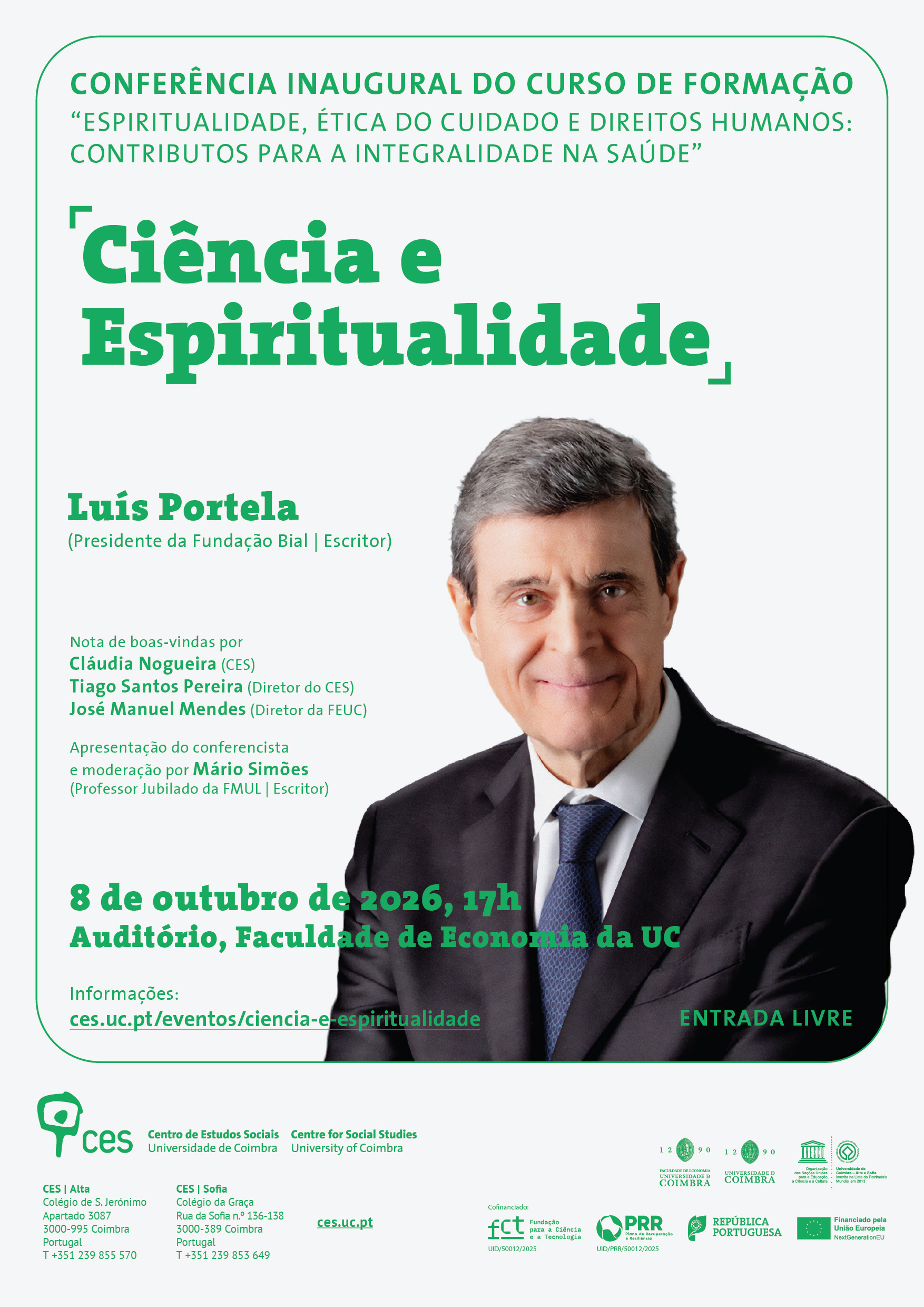 Ci&ecirc;ncia e Espiritualidade<span id="edit_49934"><script>$(function() { $('#edit_49934').load( "/myces/user/editobj.php?tipo=evento&id=49934" ); });</script></span>