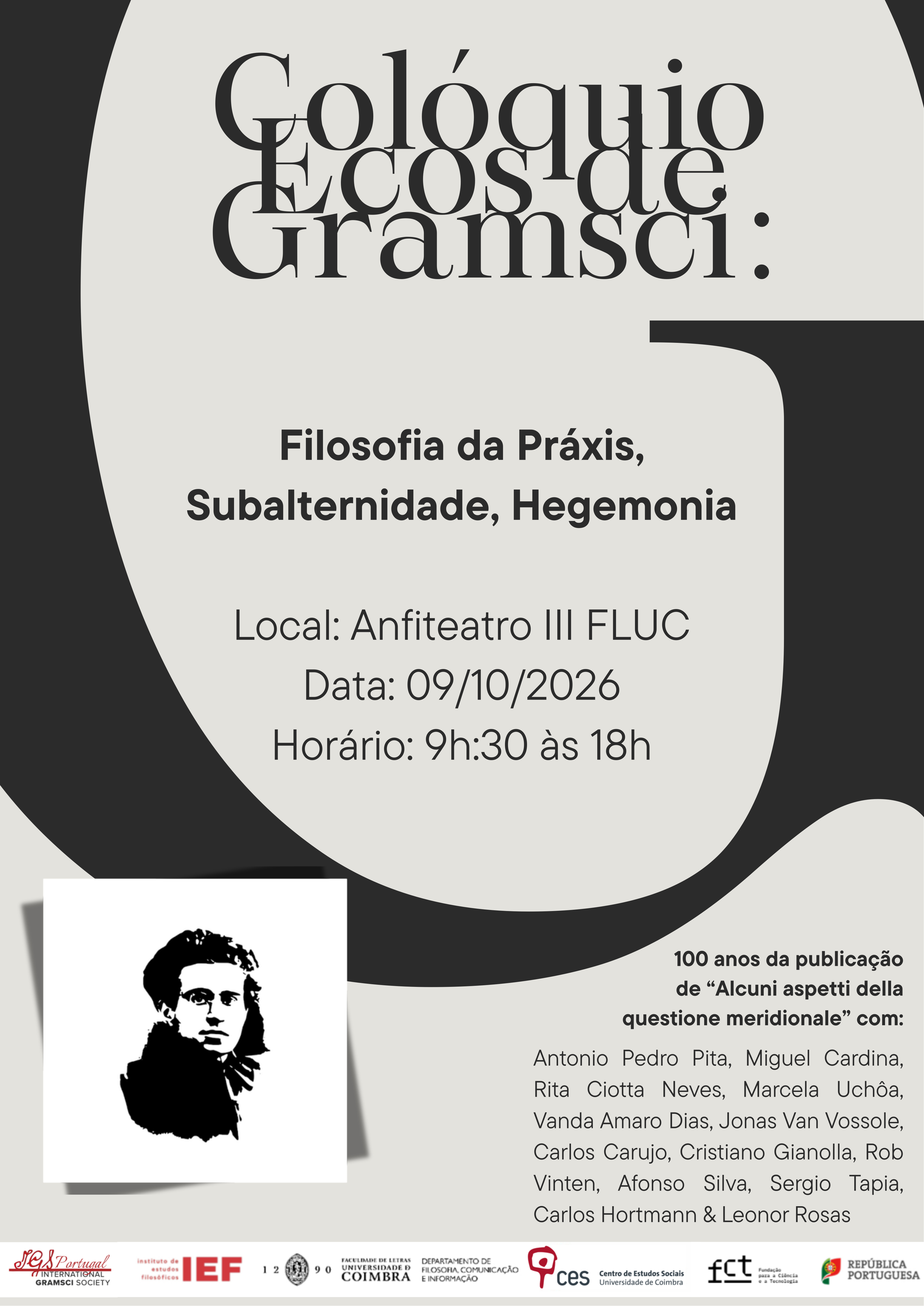 ECOS DE GRAMSCI - Filosofia da pr&aacute;xis, subalternidade, hegemonia<span id="edit_50006"><script>$(function() { $('#edit_50006').load( "/myces/user/editobj.php?tipo=evento&id=50006" ); });</script></span>