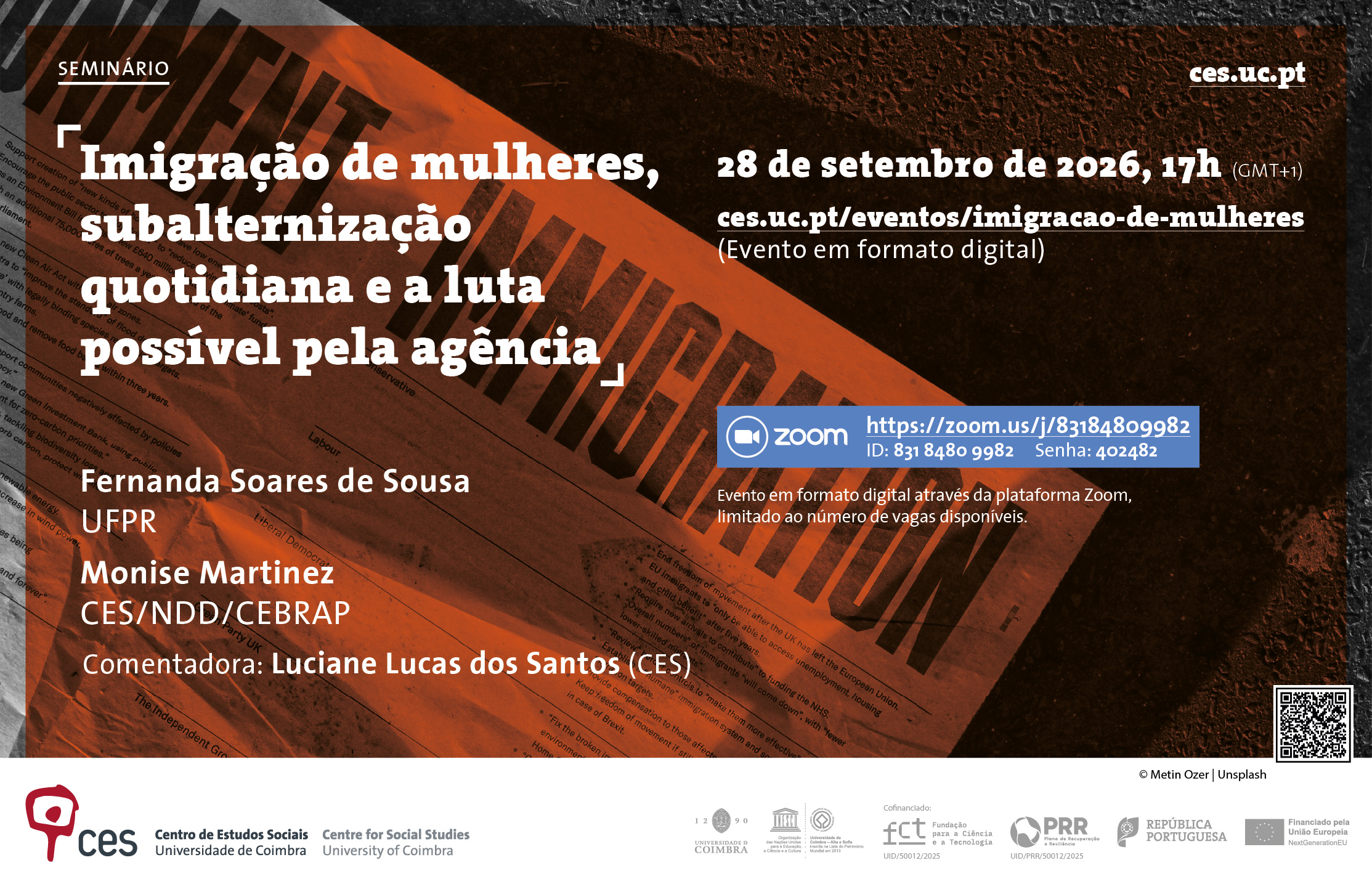 Imigra&ccedil;&atilde;o de mulheres, subalterniza&ccedil;&atilde;o quotidiana e a luta poss&iacute;vel pela ag&ecirc;ncia<span id="edit_50074"><script>$(function() { $('#edit_50074').load( "/myces/user/editobj.php?tipo=evento&id=50074" ); });</script></span>