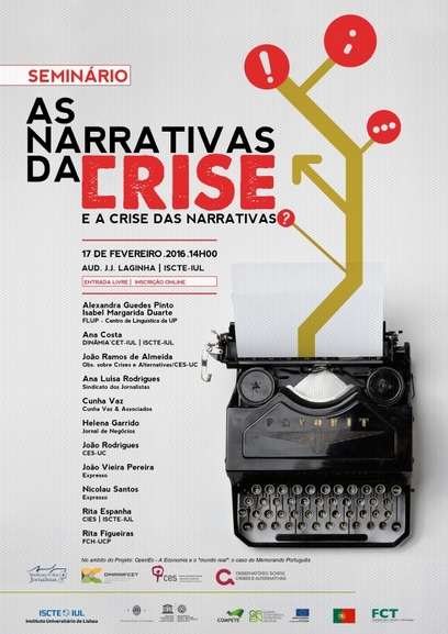 As narrativas da crise e a crise das narrativas?<span id="edit_13428"><script>$(function() { $('#edit_13428').load( "/myces/user/editobj.php?tipo=evento&id=13428" ); });</script></span>