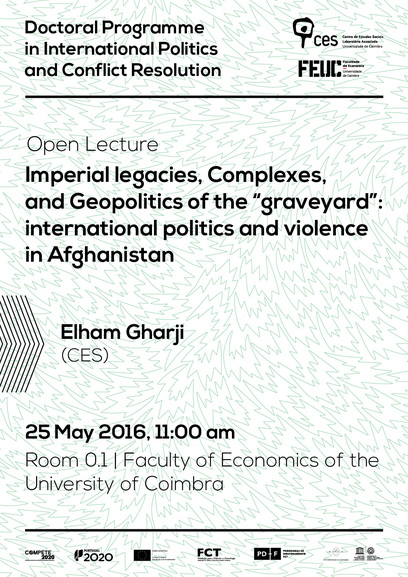 Imperial legacies, Complexes, and Geopolitics of the “graveyard”: international politics and violence in Afghanistan<span id="edit_13973"><script>$(function() { $('#edit_13973').load( "/myces/user/editobj.php?tipo=evento&id=13973" ); });</script></span>