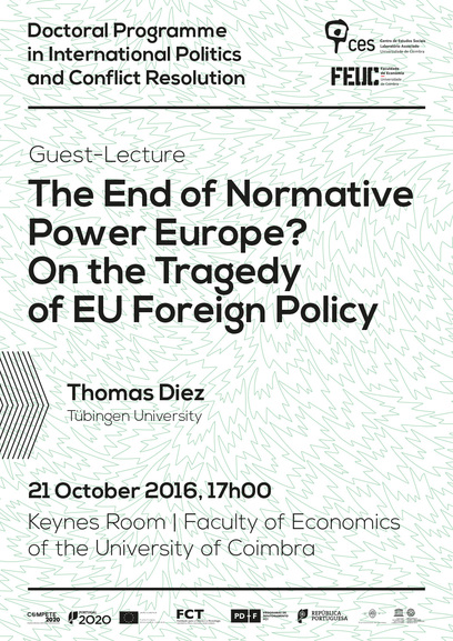 The End of Normative Power Europe? On the Tragedy of EU Foreign Policy<span id="edit_14685"><script>$(function() { $('#edit_14685').load( "/myces/user/editobj.php?tipo=evento&id=14685" ); });</script></span>