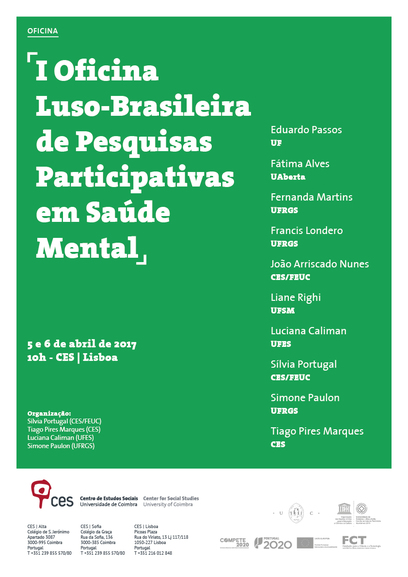 I Oficina Luso-Brasileira de Pesquisas Participativas em Saúde Mental<span id="edit_16581"><script>$(function() { $('#edit_16581').load( "/myces/user/editobj.php?tipo=evento&id=16581" ); });</script></span>