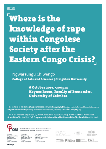 Where is the knowledge of rape within Congolese Society after the Eastern Congo Crisis?<span id="edit_18028"><script>$(function() { $('#edit_18028').load( "/myces/user/editobj.php?tipo=evento&id=18028" ); });</script></span>