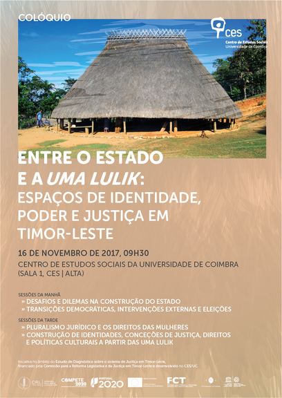 Between the State and the <em>Uma Lulik</em>: spaces of identity, power and justice in Timor-Leste<span id="edit_18145"><script>$(function() { $('#edit_18145').load( "/myces/user/editobj.php?tipo=evento&id=18145" ); });</script></span>