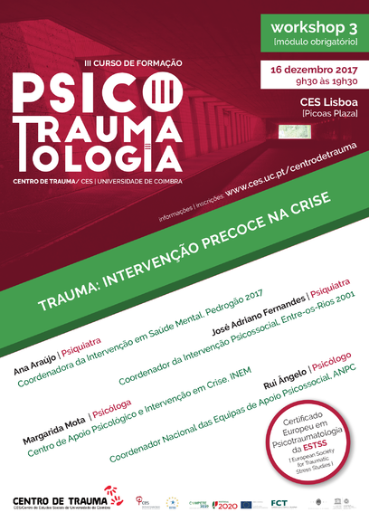 Trauma: intervenção precoce na crise <span id="edit_18613"><script>$(function() { $('#edit_18613').load( "/myces/user/editobj.php?tipo=evento&id=18613" ); });</script></span>
