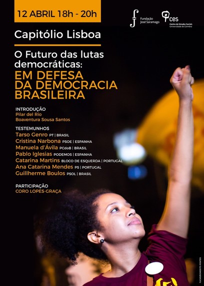 O Futuro das Lutas Democráticas: em Defesa da Democracia Brasileira<span id="edit_19604"><script>$(function() { $('#edit_19604').load( "/myces/user/editobj.php?tipo=evento&id=19604" ); });</script></span>