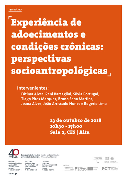 Experiência de adoecimentos e condições crônicas: perspectivas socioantropológicas<span id="edit_20607"><script>$(function() { $('#edit_20607').load( "/myces/user/editobj.php?tipo=evento&id=20607" ); });</script></span>
