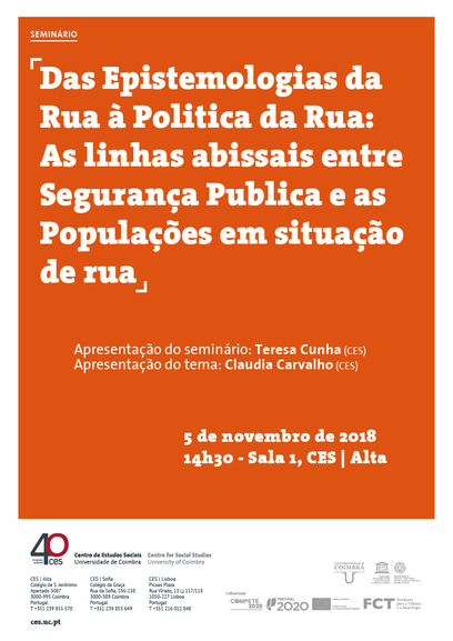 Das Epistemologias da Rua à Politica da Rua: As linhas abissais entre Segurança Publica e as Populações em situação de rua<span id="edit_21225"><script>$(function() { $('#edit_21225').load( "/myces/user/editobj.php?tipo=evento&id=21225" ); });</script></span>
