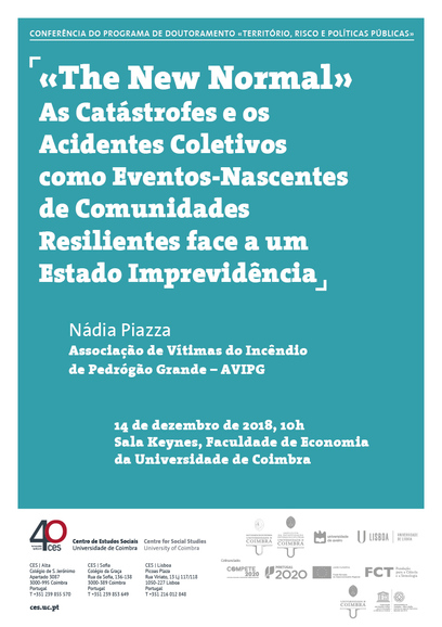 «The New Normal» - Catastrophes and Collective Accidents as Spring Events of Resilient Communities vis-a-vis a Wanton State<span id="edit_21636"><script>$(function() { $('#edit_21636').load( "/myces/user/editobj.php?tipo=evento&id=21636" ); });</script></span>