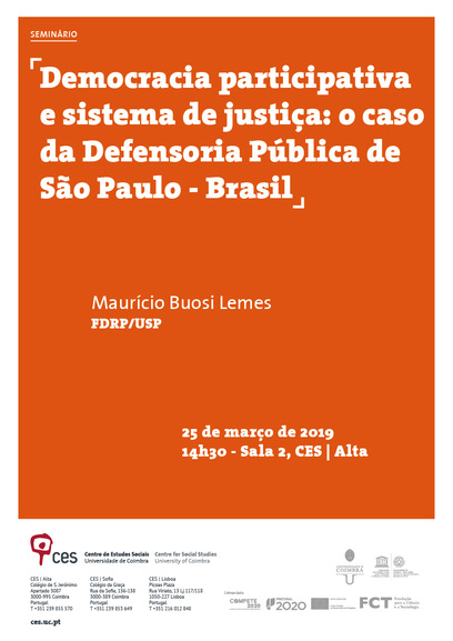 Participatory democracy and the justice system: the case of the Public Defender of São Paulo - Brazil<span id="edit_24094"><script>$(function() { $('#edit_24094').load( "/myces/user/editobj.php?tipo=evento&id=24094" ); });</script></span>
