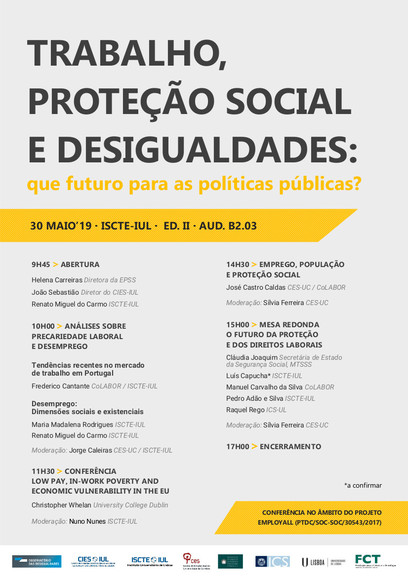 Trabalho, Proteção Social e Desigualdades: que futuro para as políticas públicas?<span id="edit_25336"><script>$(function() { $('#edit_25336').load( "/myces/user/editobj.php?tipo=evento&id=25336" ); });</script></span>