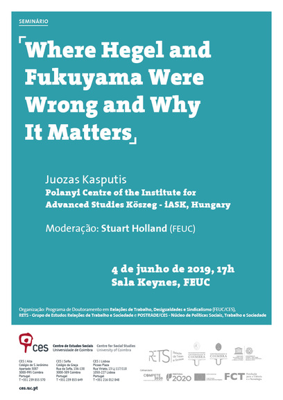 Where Hegel and Fukuyama Were Wrong and Why It Matters<span id="edit_25505"><script>$(function() { $('#edit_25505').load( "/myces/user/editobj.php?tipo=evento&id=25505" ); });</script></span>