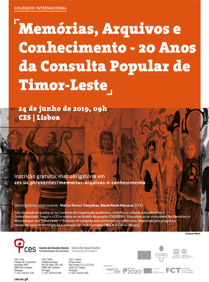 Memórias, Arquivos e Conhecimento - 20 Anos da Consulta Popular de Timor-Leste<span id="edit_25515"><script>$(function() { $('#edit_25515').load( "/myces/user/editobj.php?tipo=evento&id=25515" ); });</script></span>