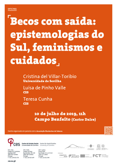 Becos com saída: epistemologias do Sul, feminismos e cuidados<span id="edit_25599"><script>$(function() { $('#edit_25599').load( "/myces/user/editobj.php?tipo=evento&id=25599" ); });</script></span>