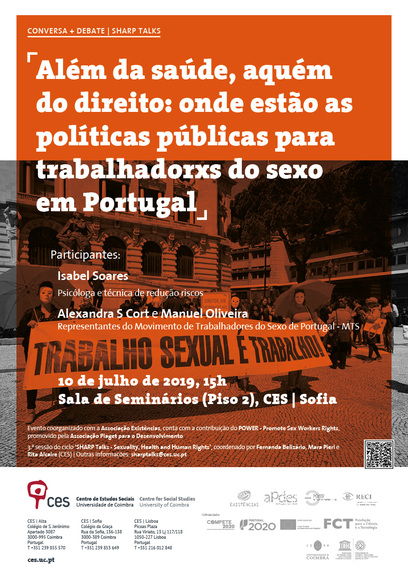 Beyond health, far behind rights: where are the public policies for sex workers in Portugal<br />
<span id="edit_25690"><script>$(function() { $('#edit_25690').load( "/myces/user/editobj.php?tipo=evento&id=25690" ); });</script></span>