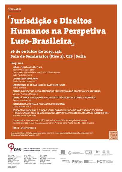 Jurisdição e Direitos Humanos na Perspetiva Luso-Brasileira<span id="edit_26553"><script>$(function() { $('#edit_26553').load( "/myces/user/editobj.php?tipo=evento&id=26553" ); });</script></span>