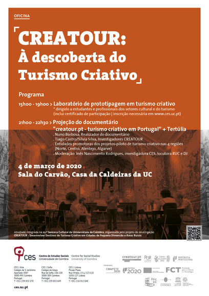 CREATOUR: À descoberta do Turismo Criativo <span id="edit_27985"><script>$(function() { $('#edit_27985').load( "/myces/user/editobj.php?tipo=evento&id=27985" ); });</script></span>