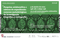 Pesquisa colaborativa e saberes de experiência: recursos metodológicos da investigação biográfica e cartografia<span id="edit_28281"><script>$(function() { $('#edit_28281').load( "/myces/user/editobj.php?tipo=evento&id=28281" ); });</script></span>