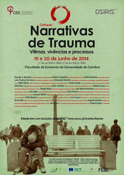 Narrativas de Trauma: Vítimas, vivências e processos<span id="edit_8495"><script>$(function() { $('#edit_8495').load( "/myces/user/editobj.php?tipo=evento&id=8495" ); });</script></span>