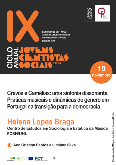 Carnations and Camellias: a dissonant symphony. Musical practices and gender dynamics in Portugal in the transition to democracy.<span id="edit_8965"><script>$(function() { $('#edit_8965').load( "/myces/user/editobj.php?tipo=evento&id=8965" ); });</script></span>