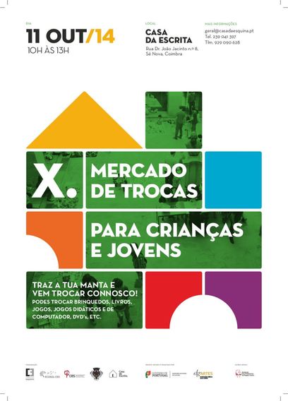 X Mercado de Trocas para Crianças e Jovens<span id="edit_9536"><script>$(function() { $('#edit_9536').load( "/myces/user/editobj.php?tipo=evento&id=9536" ); });</script></span>