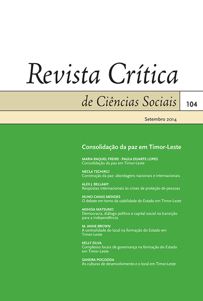 Consolidação da paz em Timor-Leste